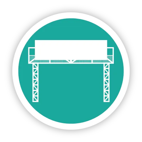 تبلیغات روی پل هوایی